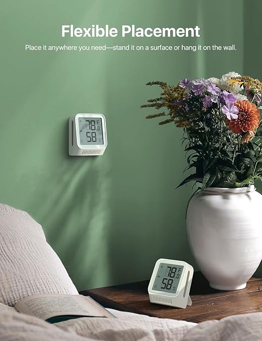 X-Sense WiFi Thermometer Indoor Hygrometer, Digital Temperature Sensor with App Notification Alerts, Temperature Humidity Meter for Room, Data Storage Export at No Charge, 3 Sensors & 1 Base Station - Image 2
