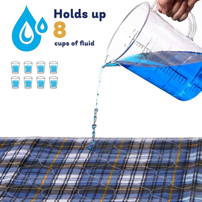 Non-Slip Bed Pads for Incontinence Washable (28" x 36"|2 Pack),Waterproof Bed Pads,Adult Washable Incontinence Bed Pads for Adults,Dog,Kids - Image 6