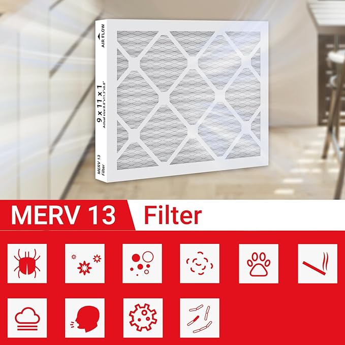 9 x 11 x 1 MERV 13 Replacement Dehumidifier Filter Compatible with Santa Fe Compact70, Ultra70, Element, Compact2, UA 65H Dehumidifier Models, 4 Packs - Image 4