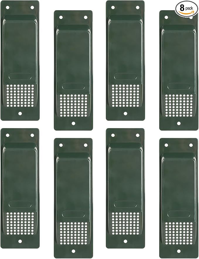 Shipping Container Air Vent Kit Heavy Duty Shipping Container Accessories Cross Flow Ventilation Kit Reduce Heat Humidity Pressure Condensation Add Air Flow for Cargo (8 Pack Deep Green) by Chickencoopaccessaries