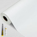 Shelf and Drawer Liner for Kitchen Cabinet, Non Adhesive Non Slip Thickened Cabinet Liners for Shelves, Refrigerator Cupboard Liners with Knife and Tape Measure, White, 12 in x 20 Feet by FreeNook