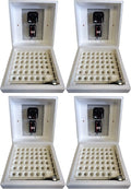 Farm Innovators 2450 Heated Digital Circulated Air Incubator with Automatic Egg Turner for Improved Egg Hatching of Up To 41 Eggs, White (4 Pack) by FarmInnovatorsInc