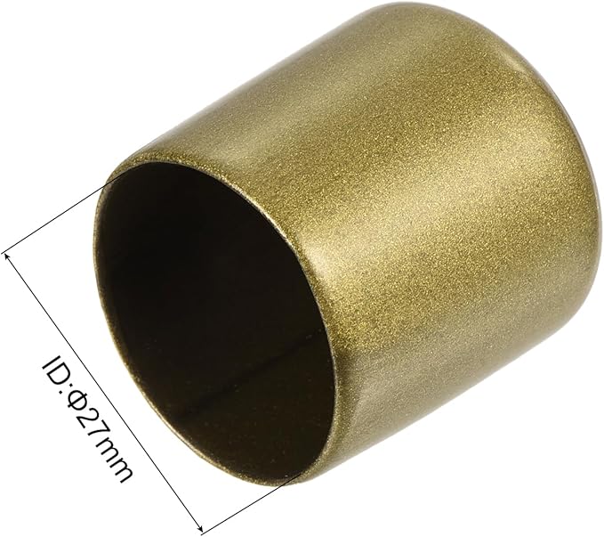 uxcell 20pcs Rubber End Caps 27mm ID Vinyl Round Tube Bolt Cap Cover Thread Protectors Gold - Image 3