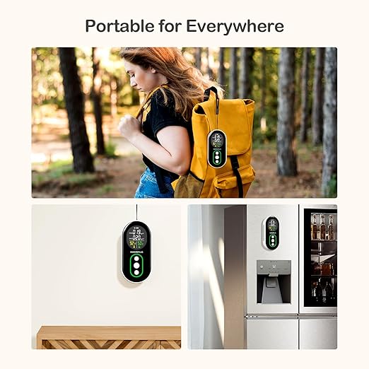 INKBIRDPLUS PM2.5 Indoor Air Quality Monitor, Portable PM2.5 PM10 and Temperature Humidity Detector, with Sound and Light Dual Alert, PM2.5 PM10 Indication, for Home, Office, School - Image 8