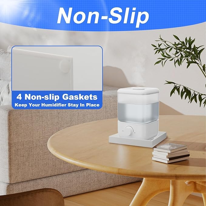 Acrylic Humidifiers Tray for LEVOIT Classic 160 Top-Fill Humidifiers 2.5L Tank, Leak-Proof Tray, Moisture-Proof Humidifier Tank Floor(Not Include Humidifier) (White, 2.5L) - Image 7