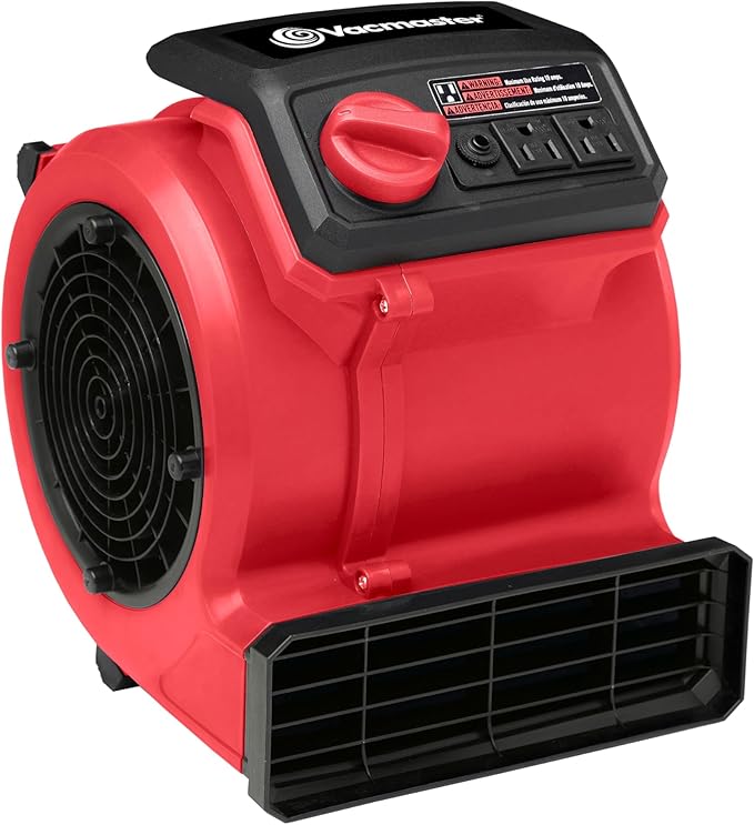 Vacmaster 3 Speed Floor Fan 156W 550CFM Air Mover Utility Blower Fan – AM201 1101 by Vacmaster