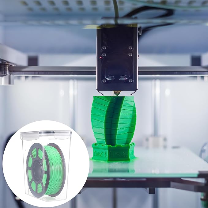 12 Pcs Large Filament Storage Box with Lids 3D Printer Dryer Clear Box Portable Storage with Label for 3D Printing Filaments Sealing and Protection 9.76 * 9.64 * 4.5inch - Image 4