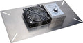 Durablow 110 CFM Air-Out Stainless Steel Crawl Space Vent Fan, Basement fan with Dehumidistat & Thermostat, for Crawl Space, Garage, Foundation Vent, Radon Mitigation (Stainless steel silver, M1D) by Durablow