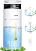 VAGKRI Humidifiers for Large Room, 18L Ultrasonic Cool Mist Humidifier for Home 2000 sq ft, 5 Mist Levels, Auto Mode, Whole House Humidifiers with 2 Extended Tube Quiet Humidifiers for Baby Home Plant by VAGKRI