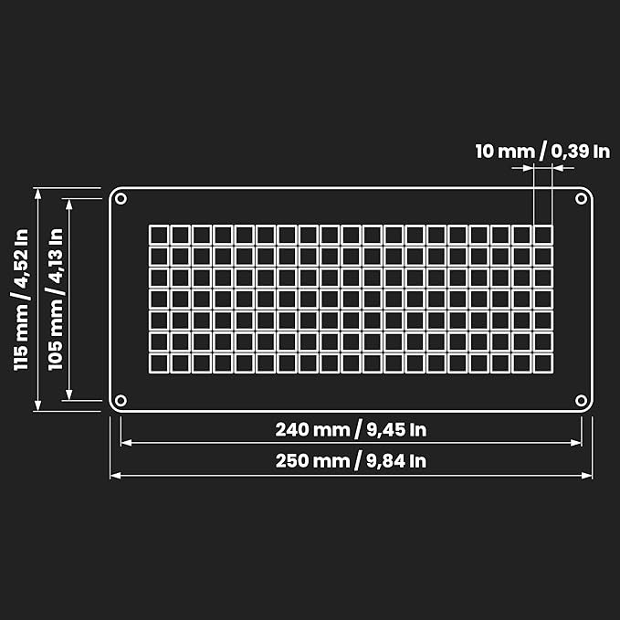 Repa Market 10" x 5" Inch White Galvanized Steel Rectangular Crawl Space Vent Grid - Inlet Outlet Ventilation Guard - Universal Metal Air Supply Exhaust Protection Mesh - Durable Duct Grille - Image 2