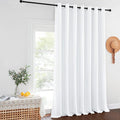 NICETOWN Extra Wide and Long Curtain - Thermal Insulated Drape Voice Canceling for Room Divider/Patio/Glass Door (White, 100 inches Width, 108 inches Length, Single Piece) by NICETOWN