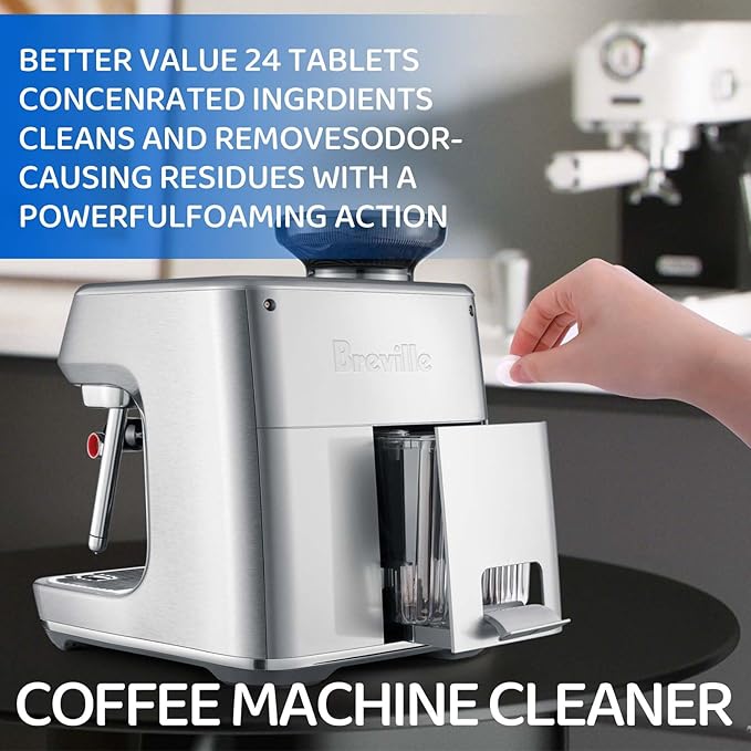 Coffee Descaler Tablets - 24 Count Universal Cleaner for Keurig, Nespresso, Descaling Solution for All Single Serve & Drip Coffee Makers - 1 Year Supply, 3X Faster Acting Coffee Maker Cleaner - Image 7