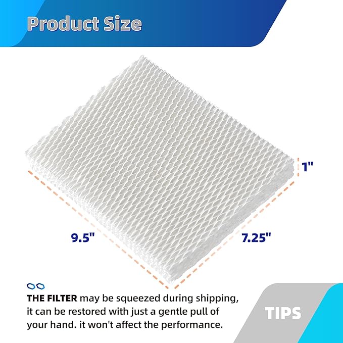 MD1-0034 Humidifier Filter Replacement for Vornado Evaporative Humidifier EV100,EV200,EVDC300,EVDC500,Evap40,Evap2 Wick Filters for Vornado Humidifier Parts-2 Pack - Image 6