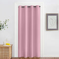 NICETOWN Blackout Doorway Curtain Drape 78 inch Long - Grommet Noise Reducing Thermal Insulated Solid Modern Window Treatments for Bedroom Closet (1 Panel, 52 x 78 Inch, Rouge Pink) by NICETOWN
