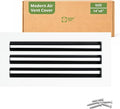 Modern Air Vent Cover 14x6 (Duct Opening) - Aluminum Linear Slot Diffuser, Decorative White HVAC Register with Slim Design for Wall & Ceiling, Quiet & Adjustable Airflow by GREENVENT