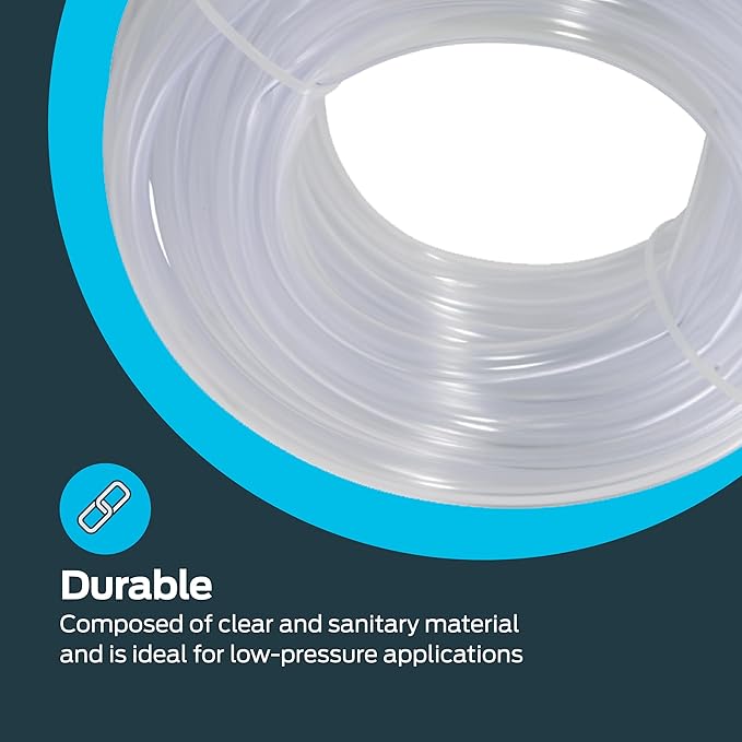 Eastman 1/2 Inch ID (5/8 Inch OD) PVC Clear Vinyl Tubing, 50 Foot Length, 98623 - Image 6