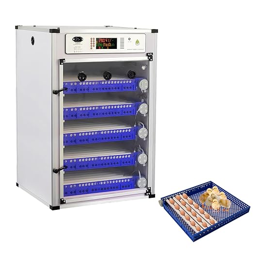 340 Eggs Incubator ，Automatic Incubator for Hatching Eggs, with Automatic Egg Turning and Temperature Humidity Control, Poultry Hatching Incubator for Chicken Duck Goose Quail Bird by YAKUST