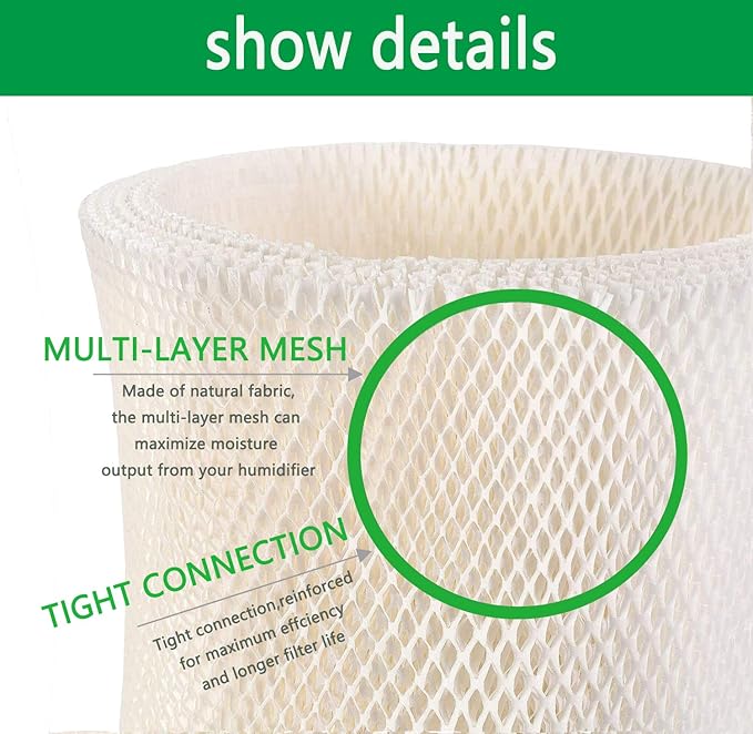 4-Pack Replacement Humidifier Wick Filter Compatible with Emerson MAF-1, Fits MA0950, MA1200, MA1201, MA09500, MA12000, MA12001, MA12010 - Image 4