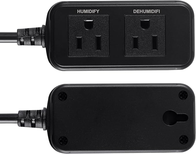 Humidity Controller S20B Humidistat for Humidification and Dehumidification - 100-240VAC Input, 10A Load Capacity, Control Humidity 10%-95% Rh - Dual Stage Control Humidifier Dehumidifier. - Image 5