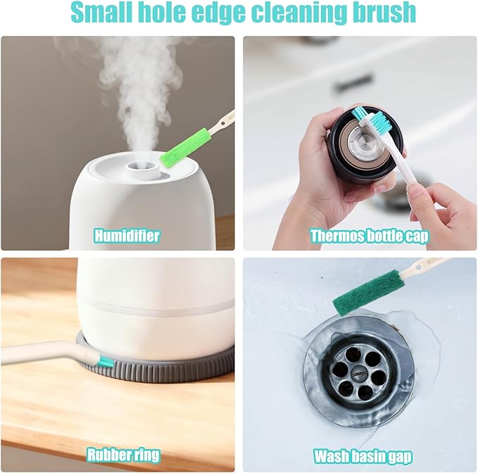 13pcs Humidifier Cleaning Brush Set, Mini Detail Cleaning Brushes Small Cleaner Kit Tool for Household Humidifiers Keyboards Tiles Bottles & Tight Spaces - Image 7