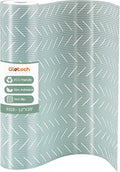 Glotoch Shelf Liners for Kitchen Cabinets, 12in x 20FT Non-Adhesive Liners for Shelves,Non Slip Waterproof Contact Paper for Drawers Pantry EVA Wire Shelf Liner,Green Herringbone by GlotochExpress