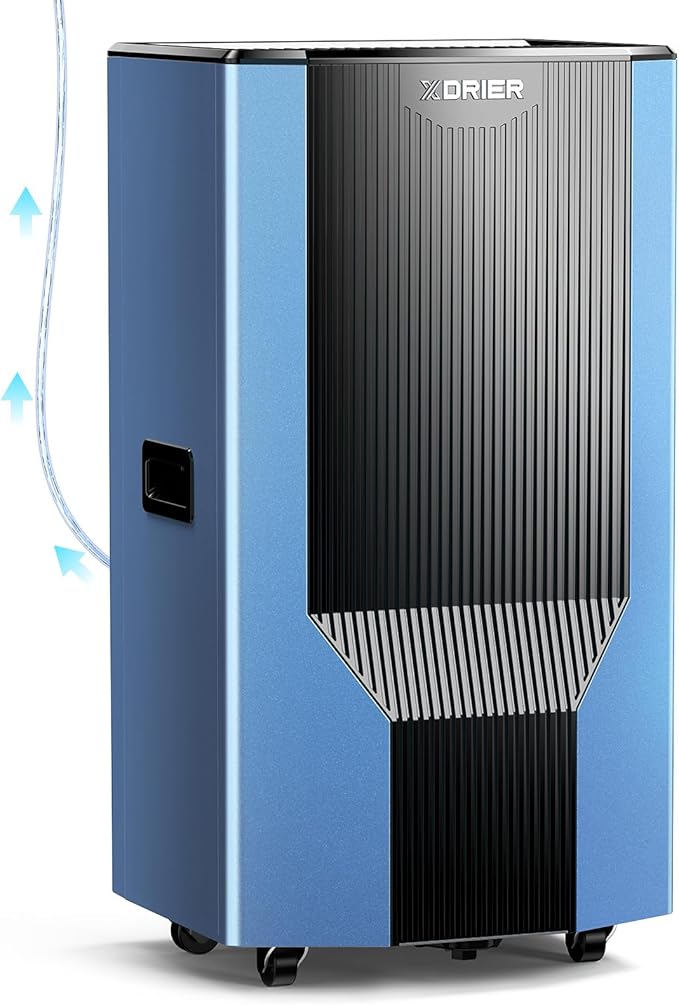 198 Pints Dehumidifier with Pump and Drain Hose for Commercial and Industrial Large Room, Basements, Storages, Warehouses, Auto Defrost, LGR Tech, 5 Years Limited Warranty by Xdrier