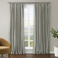 TWOPAGES Luxury Velvet Curtain Pinch Pleated Neutral Gray Curtain 96 inch Long Thermal Insulated Blackout Drapes for Bedroom Living Room Indoor Window (1 Panel,Neutral Gray,72Wx96L) by TWOPAGES