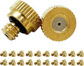 RuoFeng Mister Nozzles Brass For Outdoor Cooling System Low-Pressure Atomizer 22 pcs Orifice 0.024" (0.6 mm) 10-24 UNC by RuoFeng