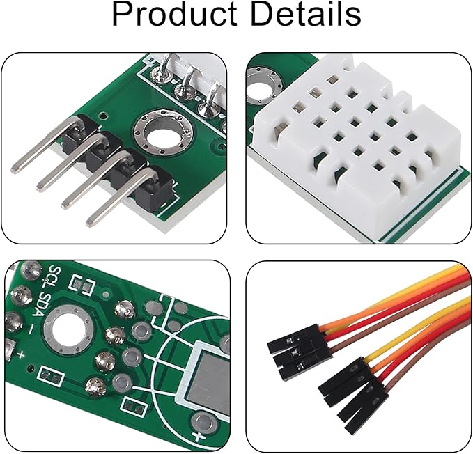 6pcs SHTC3 high-Precision Digital Temperature and Humidity Sensor Measurement Module I2C Communication Better Than AM2302 DHT22V (SHTC3) - Image 3