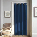 NICETOWN Door Curtain for Closet Doors 80 Inches Long 1 Panel, Blackout Doorway Curtain for Open Closet Bedroom, Room Divider Living Room for Privacy (Moroccan Blue, 1 Panel, 46W x 80L) by NICETOWN