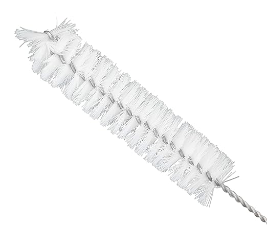 EISCO 12PK Bristle Cleaning Brushes with Fan-Shaped Ends, 9" - Twisted Stainless Steel Wire Handle - Ideal for 0.6" - 0.8" Diameter Tubes, Bottles, Flasks, Cylinders, Jars, Vases, Cups - Image 3