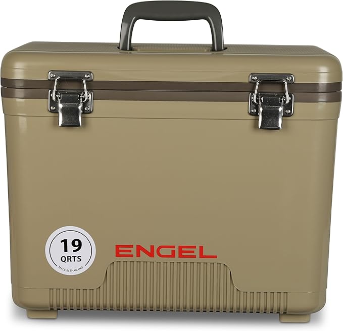 Engel 19qt Leak-Proof, Air Tight, Drybox Cooler and Small Hard Shell Lunchbox for Men and Women by ENGEL