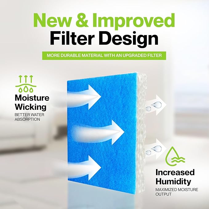 Durabasics Filter Replacements for Honeywell Filter humidifier Filter T, 6 Pack, Compatible with HFT600 Honeywell Humidifier Filter, HEV615 & HEV620, Filter HFT600 & Filter T - Image 2
