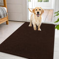 OLANLY Dog Door Mat for Muddy Paws 44x32, Absorbs Moisture and Dirt, Absorbent Non-Slip Washable Doormat, Quick Dry Chenille Mud Mat for Dogs, Entry Indoor Entryway Carpet for Inside Floor, Brown by OLANLY