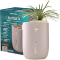 Homedics Natura Ultrasonic Warm & Cool Mist Humidifier, 1.3-Gal for Large Rooms, 60-Hr Runtime, Plant Holder, Programmable Humidity, Auto Shutoff, Nightlight Small Plant Compatible(Plant Not Included) by Homedics
