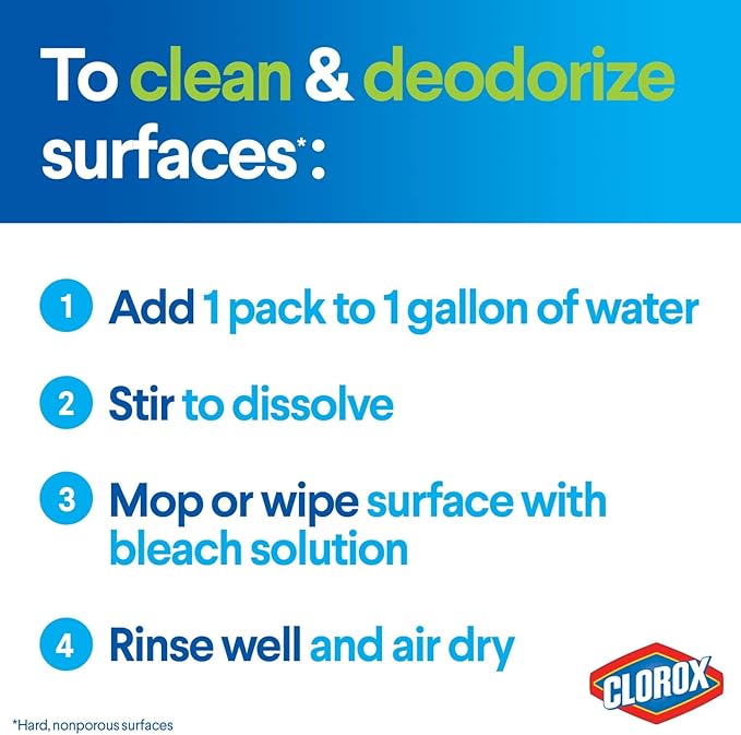 Clorox Zero Splash Bleach Packs - Laundry Pods, 4 Pack, Regular scent, Tablet form - Image 4