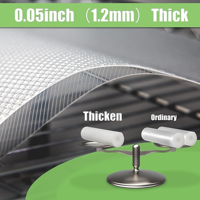 Wire Shelf Liner 16x197'' Clear Shelf Liner Kitchen,Cabinets,Drawer Liner, Cupboard, Under Sink, Pantry,Non-Adhesive Liner,Stain-Proof Shelf,1.2mm Thicken/Waterproof/Anti-Slip Liners - Image 4