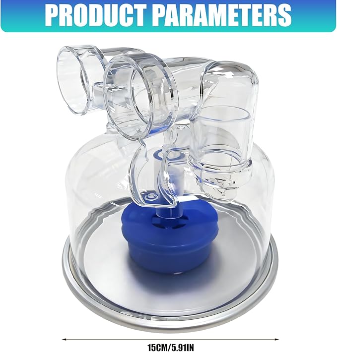Multipurpose Humidifier Reservoir, Safe Construction, Fit Respiratory Devices, Simple Maintenance Compatible Water Container - Image 9