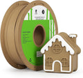 kexcelled Wood PLA Filament 1.75 mm, Real Wood PLA 3D Printer Filament, Real Natural Wood Fiber, Dimensional Accuracy +/- 0.03 mm, 1 kg Spool (2.2 lbs), Yellow by kexcelled