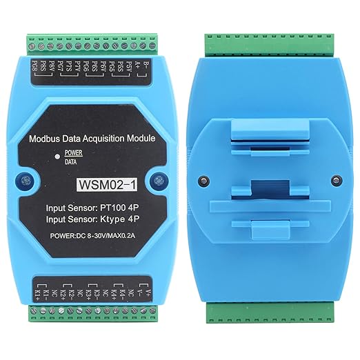 Temperature Data Acquisition Module 4PT100 4KType WSM02 1 Industrial Grade High Precision Voltage Signal Converter for Equipment Monitoring Environmental Monitoring - Image 3
