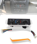 Flecto HVAC A/C Heater Climate Control Panel with Blower Motor Switch Compatible with 1999-2004 Jeep Wrangler TJ - Direct Replacement for OEM #55037473AB, BL101, HS-373, 55037473AA, 55037612AA by Flecto