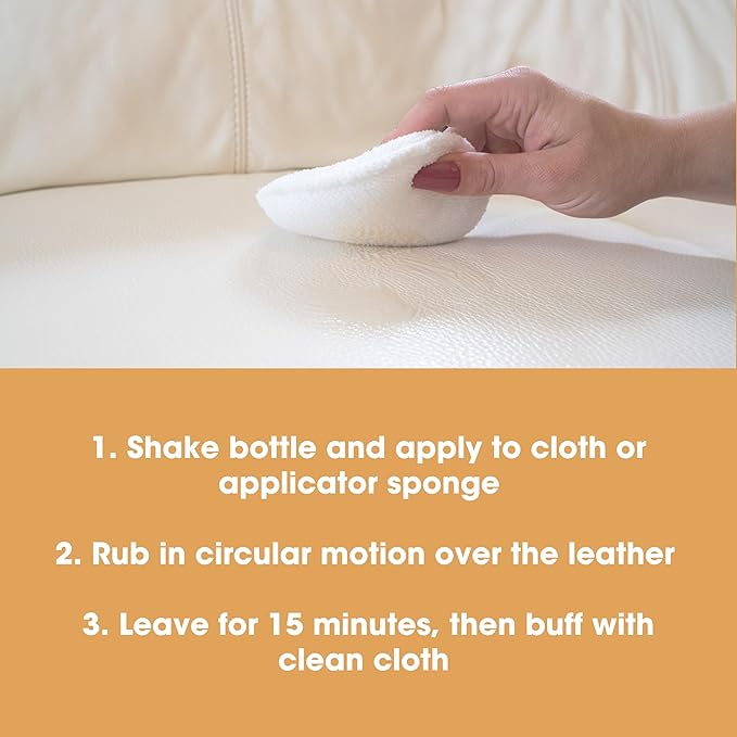Furniture Clinic Leather Protection Cream | 2-in-1 Leather Conditioner & Waterproofing Protector for Furniture, Shoes, Car Seats & More | Prevent Stains While Nourishing | 8.5oz/ 250ml - Image 3