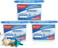 Vacplus Moisture Absorbers - Dehumidifiers for Closet, Efficient Humidity Absorber Boxes Collect Excess Moisture for Bathroom, Kitchen, Study, Ocean Fragrance, 3 Pack by Vacplus
