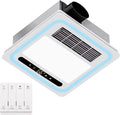 4 in 1 Bathroom Exhaust Fan with Heater, 190 CFM Bathroom Exhaust Fan with Light, 1800W Heating Power, 1.0 Sone Bath Fan with Light, Heating, Ventilation, Remote Control, UL Listed by OEUKAS