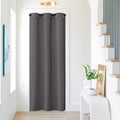 NICETOWN Doorway Curtain - Grommet Closet Curtain for Door Window, Solid Front Door Curtain Room Darkening Thermal Insulated Temporary Window Curtain Drape for Hallway, 1 Panel W42 x L80 inch, Grey by NICETOWN