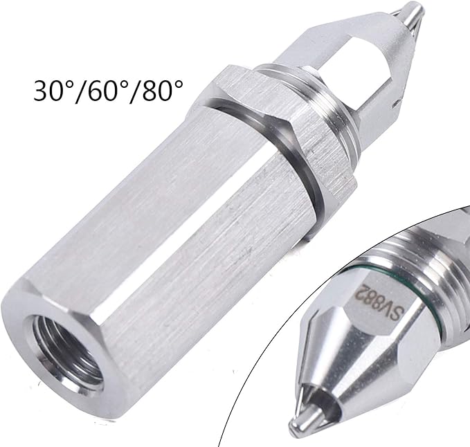 Stainless Steel Ultrasonic Air Atomizer Nozzle - Wet Fog Ultra-Fine Mist Nozzle for Cooling, Humidifying, And Dust Control (80 Degree) - Image 4