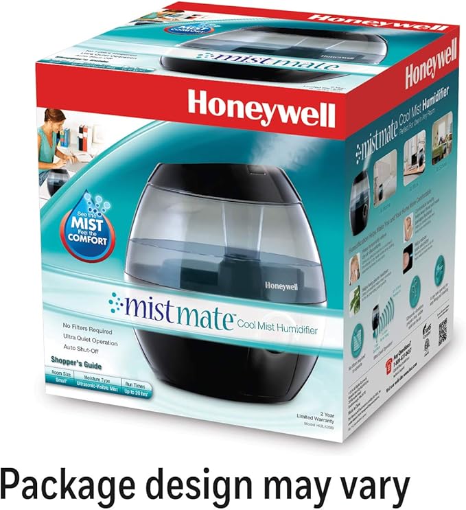Honeywell HUL520B Mistmate Cool Mist Humidifier Black With Easy Fill Tank & Auto Shut-Off, For Small Room, Bedroom, Baby Room, Office - Image 11