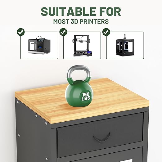 180L 3D Printer Filament Storage Cabinet with Dehumidifier(60W Drying Power, <8W avg. Consumption), Industrial Sealed Dehumidifying Cabinet Box Holds for 40 Rolls Nylon/PLA/ABS/TPU, Black - Image 3