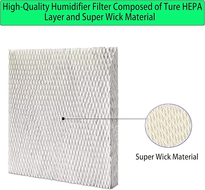 3 Pcs HC26P Replacement Wick Filters for Honeywell HE200 HE250 HE260 HE265 HE280 HE300 HE360 HE365 Humidifiers Pad, Part # HC26P1002 HC26E1004 HC26E1002-U HC26A1008 - Image 4