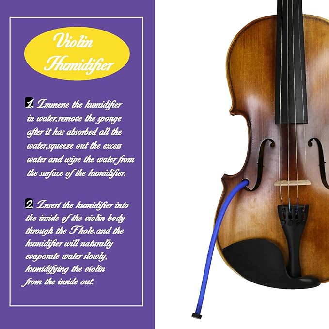 Violin Cleaner Care Cleaning Kit,Maintenance Kit,Beeswax,Liquid Rosin,Rosin Remover,String Oil,Polish,Violin Humidifier,Violin String Brush,Cleaning Clot. - Image 7